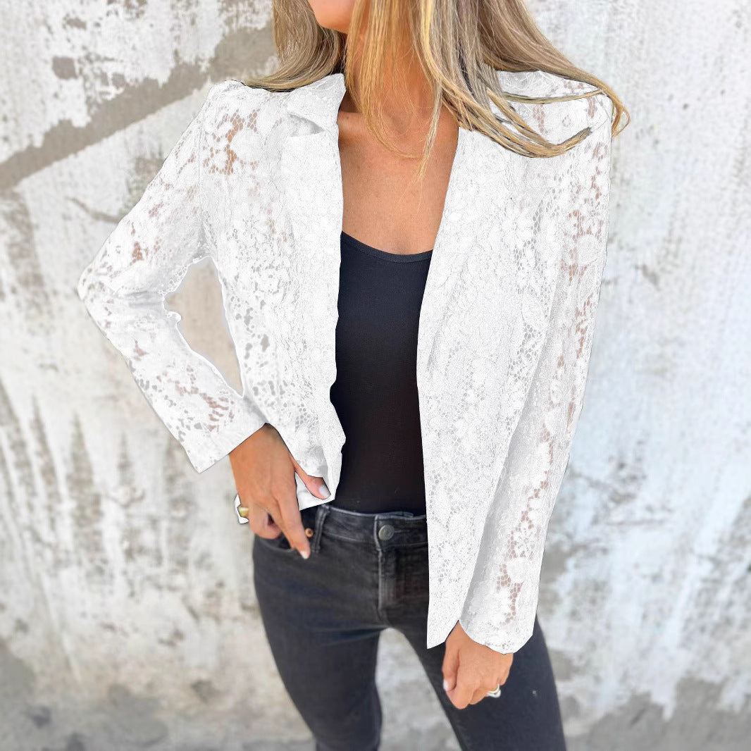 Chemise en Dentelle à Boutons