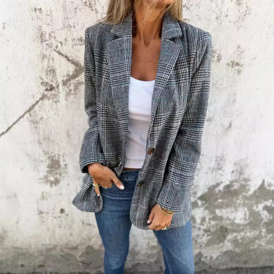 Veste Blazer | Coupe Ample Rétro-Chic