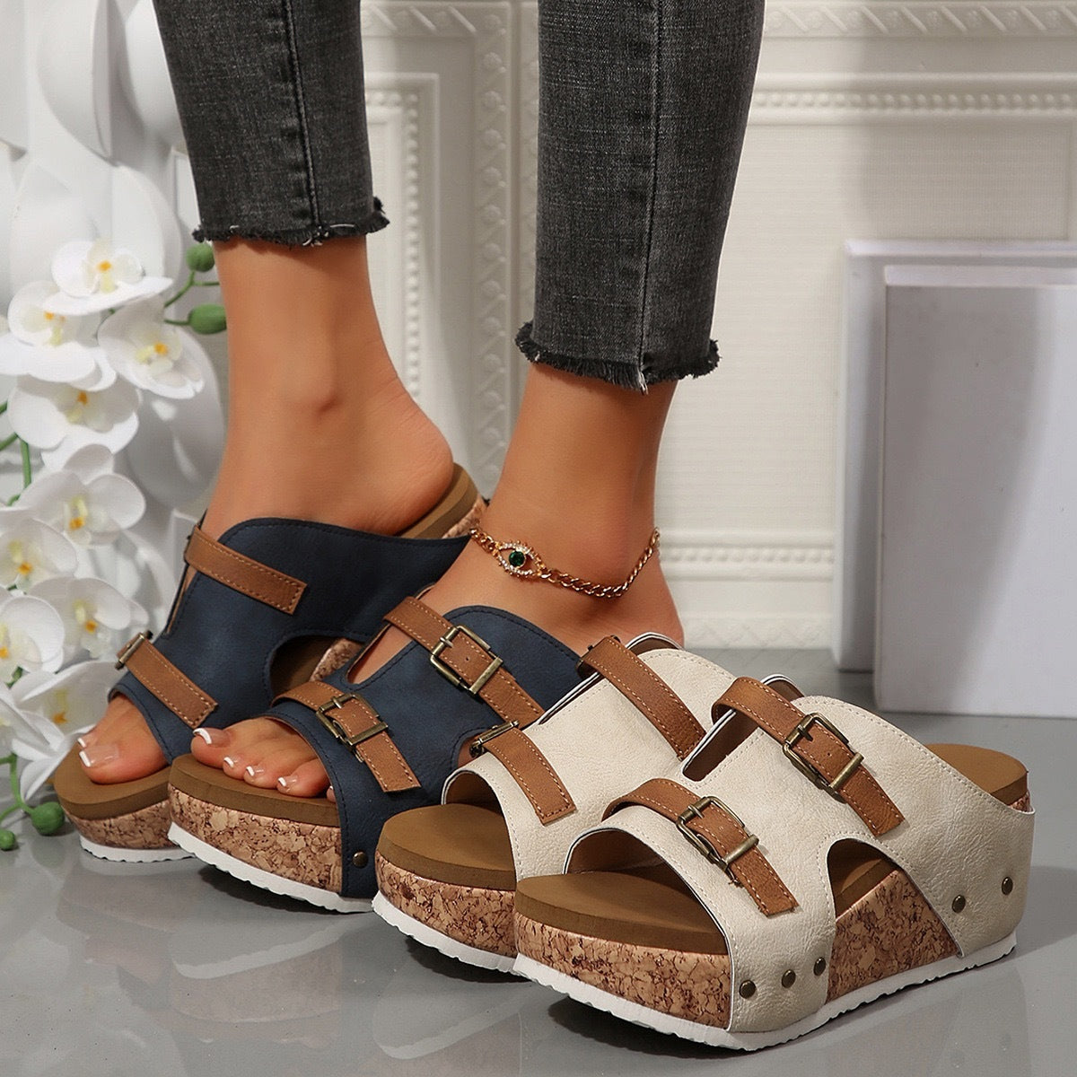 Sabot Style Peep Toe