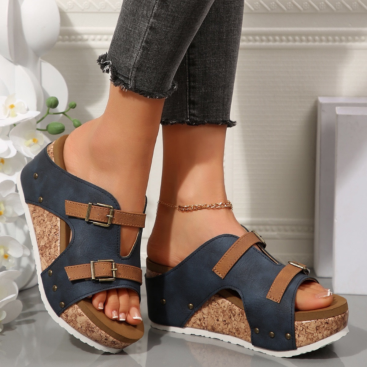 Sabot Style Peep Toe