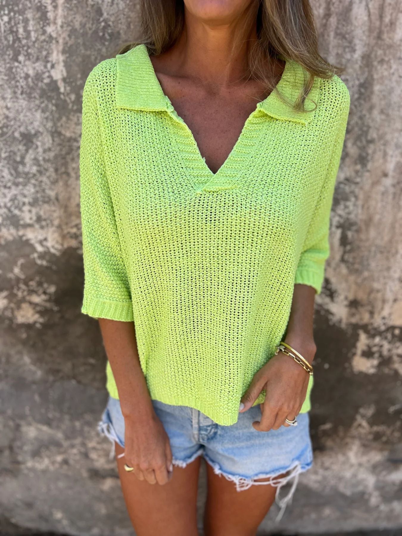Livia | Le Pull Chemise Élégance