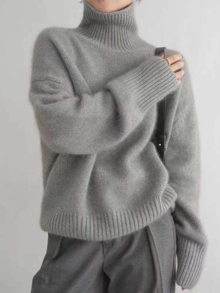 Pull Col Roulé  en Cachemire