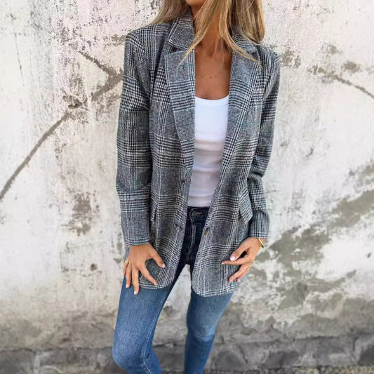 Veste Blazer | Coupe Ample Rétro-Chic