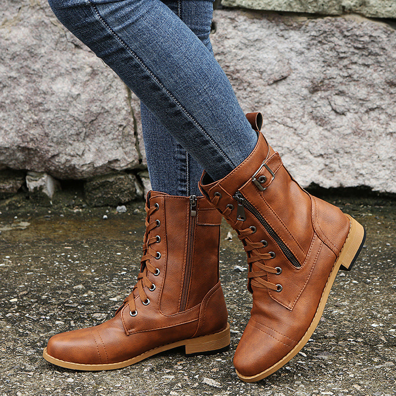 Bottes Élégantes à Lacets