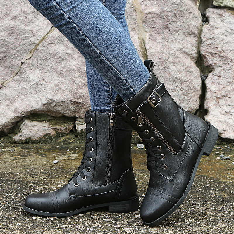 Bottes Élégantes à Lacets