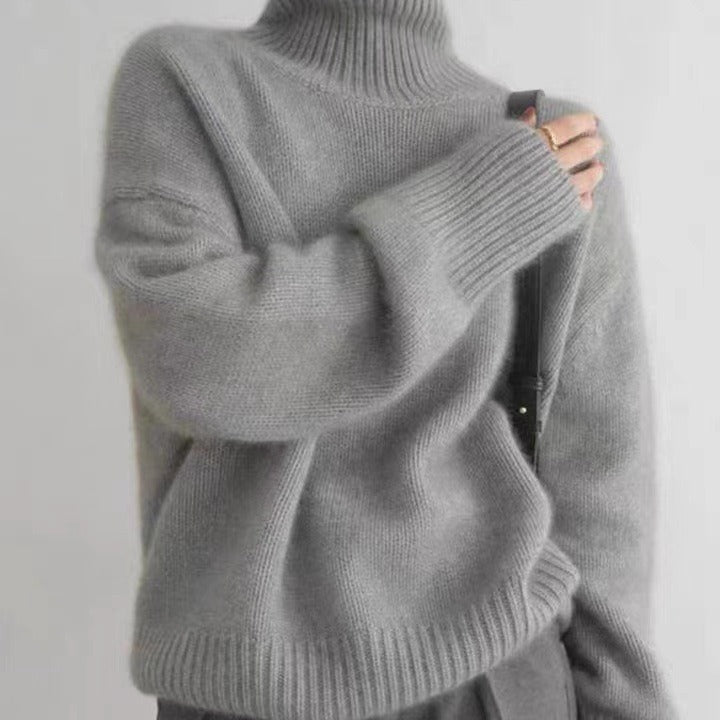 Pull Col Roulé  en Cachemire