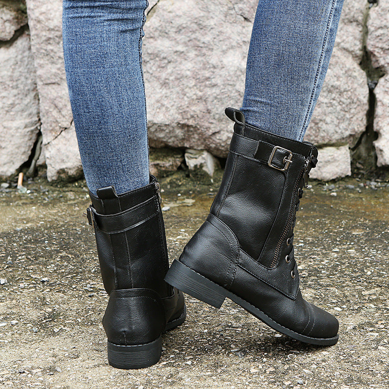 Bottes Élégantes à Lacets