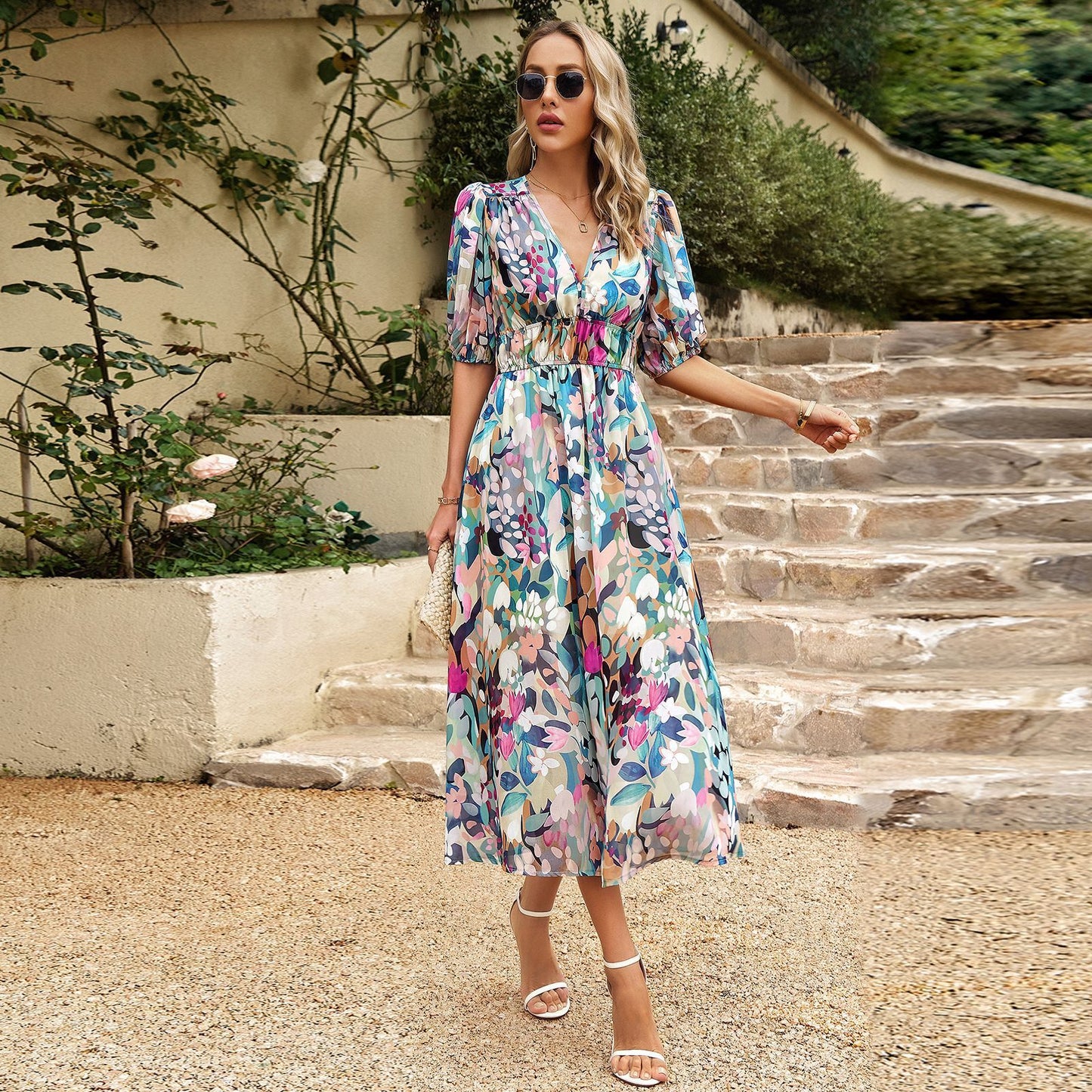 Chic Robe en mousseline