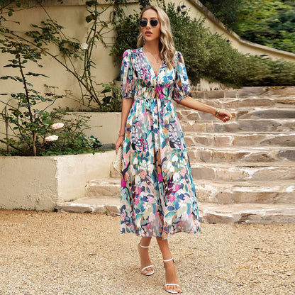 Chic Robe en mousseline