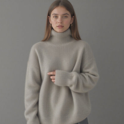 Pull Col Roulé  en Cachemire