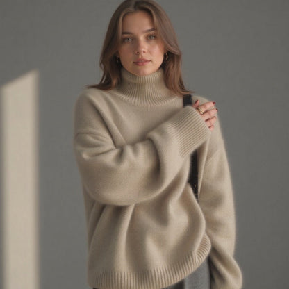 Pull Col Roulé  en Cachemire