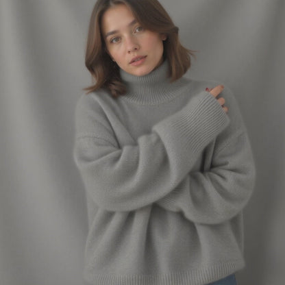 Pull Col Roulé  en Cachemire