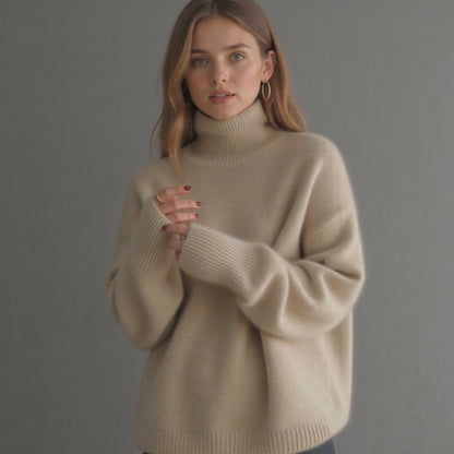 Pull Col Roulé  en Cachemire